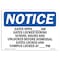 Signmission OSHA Notice Sign, 7" Height, Rigid Plastic, Gates Open Am Gates Locked During School Sign, Landscape OS-NS-P-710-L-13092 - alternate 1